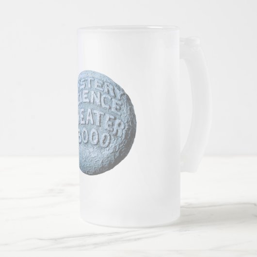 MST3K Mond-Liter-Glas Mattglas Bierglas (VorderseiteRechts)