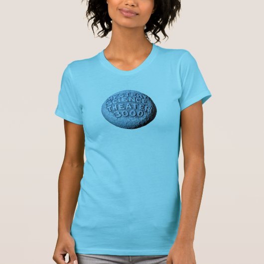 MST3K Moon T - Shirt (Light Aqua) (Vorderseite)