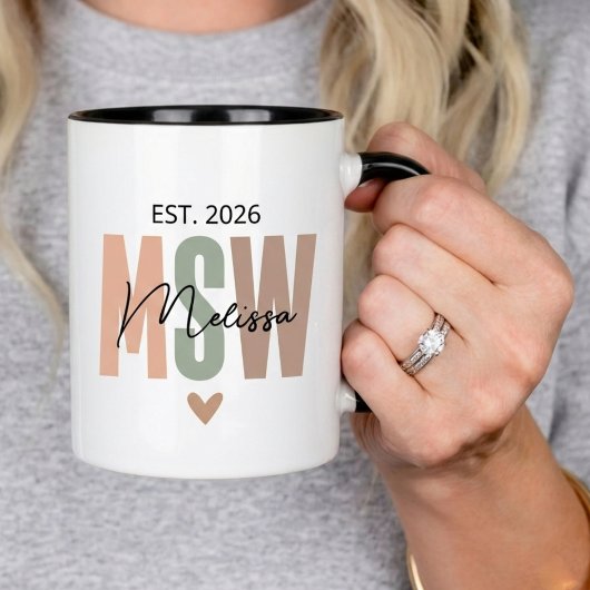 MSW-Abschlussgeschenk, Benutzerdefiniertes Master Tasse