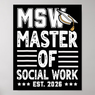 Msw Est 2026 Master-Abschluss in Sozialarbeit Soc Poster