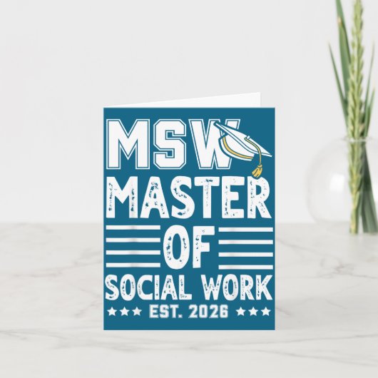 MSW Est Master Sozialarbeit Karte (Vorderseite)