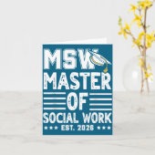 MSW Est Master Sozialarbeit Karte (Gelbe Blume)