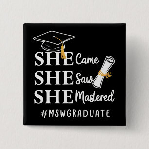 MSW Master-Abschluss Master of Social Work Absolve Button