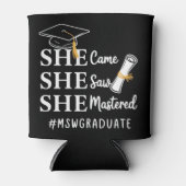 MSW Master-Abschluss Master of Social Work Absolve Dosenkühler (Vorderseite)