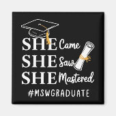 MSW Master-Abschluss Master of Social Work Absolve Magnet (Vorne)
