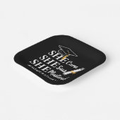 MSW Master-Abschluss Master of Social Work Absolve Pappteller (Gewinkelt)