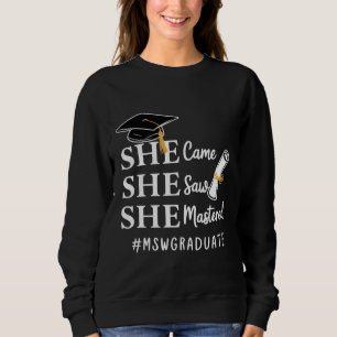 MSW Master-Abschluss Master of Social Work Absolve Sweatshirt