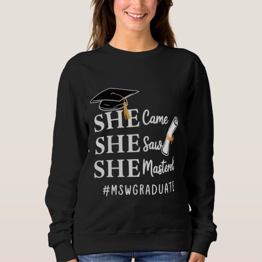 MSW Master-Abschluss Master of Social Work Absolve Sweatshirt (Vorderseite)