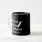 MSW Master-Abschluss Master of Social Work Absolve Zweifarbige Tasse (Vorderseite Links)