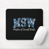 Msw Master of Social Work Abschluss Msw Absolvent Mousepad (Mit Mouse)