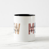 MSW Master of Social Work Retro Abschluss Zweifarbige Tasse (Mittel)
