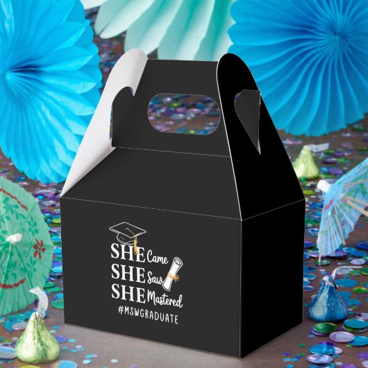 MSW Master’s Degree Master of Social Work Graduate Geschenkschachtel (Party)