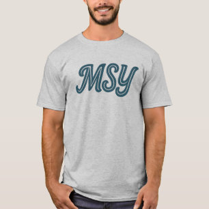 MSY New Orleans Airport Code - Louis Armstrong Int T-Shirt