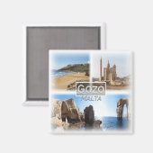 MT0015 Europa, Malta, Gozo, Kühlschrank Magnet (Vorderseite/Rückseite)