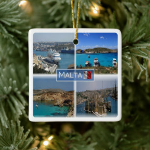 MT005 THE BLAUE LAGOON, Malta, Keramikornament