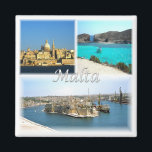 MT006 VALLETTA, Malta, Europa, Kühlschrank Magnet<br><div class="desc">Hier finden Sie das Andenken Ihres Urlaubs. Diese Kategorie enthält Kühlschrankmagnete von vielen Standorten in Malta. (zMT006 VALLETTA,  Malta,  Europa,  Kühlschrank Kühlschrankmagnet). Erleben Sie Freunde und Verwandte mit den einzigartigen Souvenirs von Ihrer großartigen Reise. Probier uns! #LeoPepeDesign - blauer Lagunen-Bucht-Großhafen,  Leopepedesign,  Reise-Foto Turismus,  Geschenkgutscheine Souvenir-Gadget-Kühlschrankmagnet,  Collage Mosaik Potpourri</div>