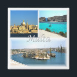 MT006 VALLETTA, Malta, Europa, Kühlschrank Magnet<br><div class="desc">Hier finden Sie das Andenken Ihres Urlaubs. Diese Kategorie enthält Kühlschrankmagnete von vielen Standorten in Malta. (zMT006 VALLETTA,  Malta,  Europa,  Kühlschrank Kühlschrankmagnet). Erleben Sie Freunde und Verwandte mit den einzigartigen Souvenirs von Ihrer großartigen Reise. Probier uns! #LeoPepeDesign - blauer Lagunen-Bucht-Großhafen,  Leopepedesign,  Reise-Foto Turismus,  Geschenkgutscheine Souvenir-Gadget-Kühlschrankmagnet,  Collage Mosaik Potpourri</div>