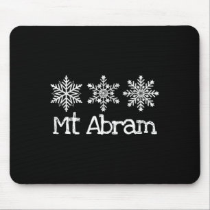 Mt Abram Maine Skifahrer Skifahren Ski Rustikal Sc Mousepad