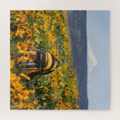 Mt Adams | Gelber Rucksack | Balsamroot 20x20 Puzzle (Horizontal)