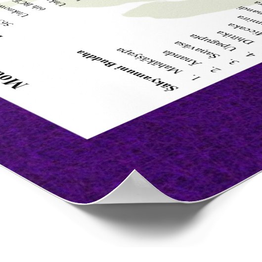 Mt. Adams Lineage für Thich Minh Tinh Poster (Ecke)