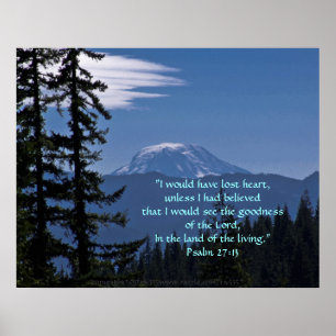 Mt. Adams Print w/Scripture Verse Poster