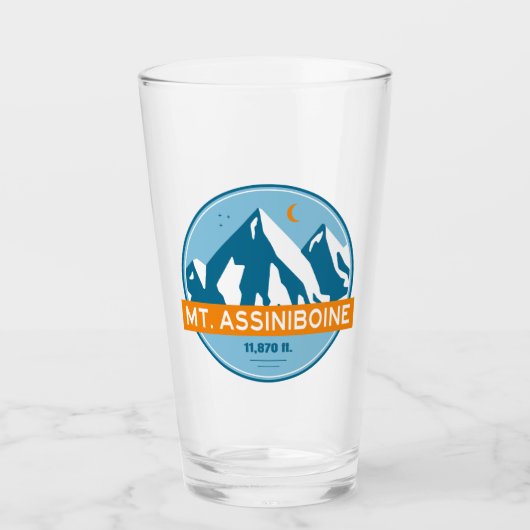 Mt. Assiniboine Sterne Mond Glas (Vorderseite)