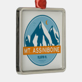 Mt. Assiniboine Sterne Mond Ornament Aus Metall (Rechts)