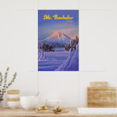 Mt Bachelor Oregon Skigebiet Reiseplakat Poster (Küche)