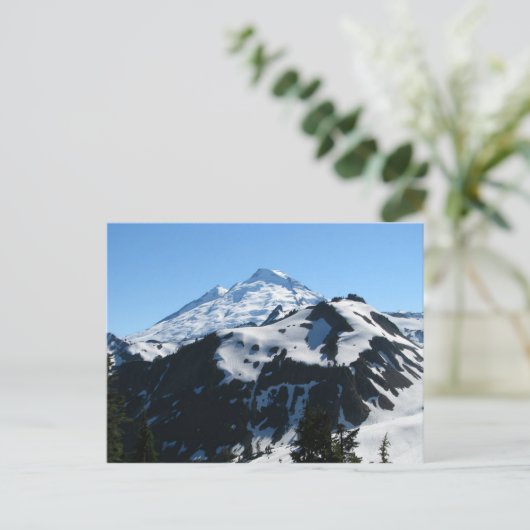 Mt Baker im Juli Postkarte (Stehend Vorderseite)