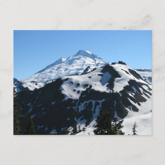 Mt Baker im Juli Postkarte (Vorderseite)