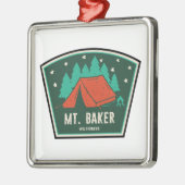 Mt. Baker Wilderness Washington Camping Ornament Aus Metall (Links)
