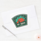 Mt. Baker Wilderness Washington Camping Quadratischer Aufkleber (Umschlag)