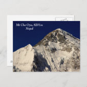 Mt Cho Oyu Postkarte (Vorne/Hinten)