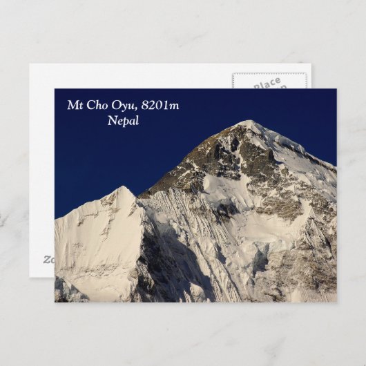Mt Cho Oyu Postkarte (Vorne/Hinten)