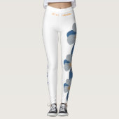 Mt. Colorado Staat Blume Blue Columbine Leggings (Vorderseite)