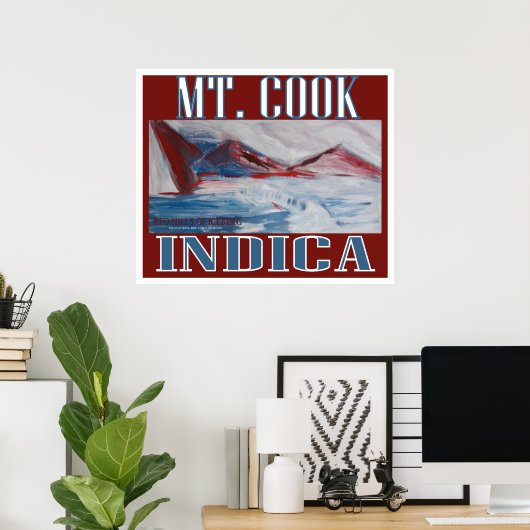 MT COOK INDICA POSTER (Heimbüro)