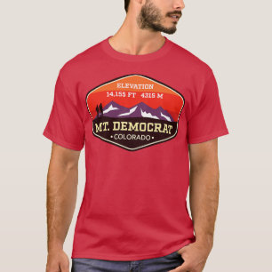Mt Democrat Colorado 14ers Mountain Climbing Abzei T-Shirt