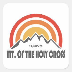 Mt. des Heiligen Kreuzes Quadratischer Aufkleber