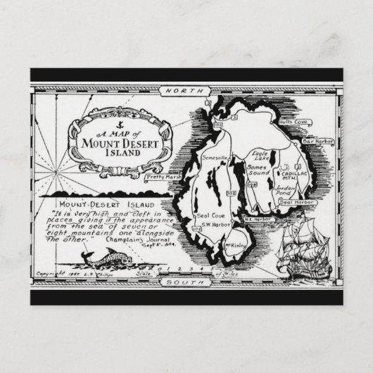 Mt Desert Island Postkarte (Vorderseite)