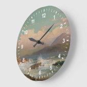 Mt. Desert, Maine Große Wanduhr (Winkel)