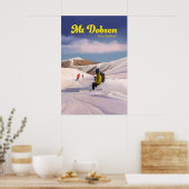 Mt Dobson Skigebiet Reiseplakat Poster (Küche)