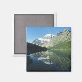 Mt Edith Cavell in Cavell Lake, Jasper National Magnet (Vorderseite/Rückseite)