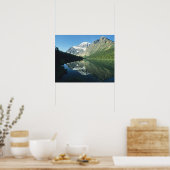 Mt Edith Cavell in Cavell Lake, Jasper National Poster (Küche)