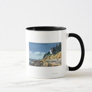 Mt. Einsame Insel, Bass-Hafen-Kopf-Leuchtturm Tasse