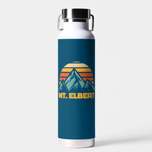 Mt. Elbert Colorado Retro Türkis Trinkflasche