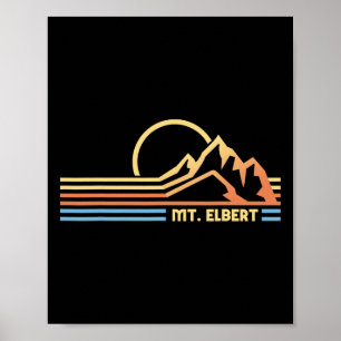 Mt. Elbert Colorado Wandern Wanderer Klettern  Poster