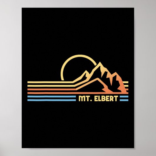 Mt. Elbert Colorado Wandern Wanderer Klettern Poster (Vorne)