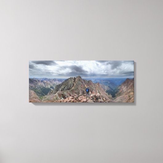 Mt Eolus und Catwalk - Chicago Basin, Colorado Leinwanddruck (Vorderseite)