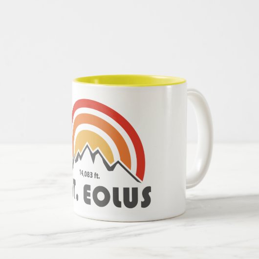 Mt. Eolus Zweifarbige Tasse (VorderseiteRechts)