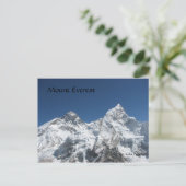 Mt Everest aus Kala Patar Postcard Postkarte (Stehend Vorderseite)